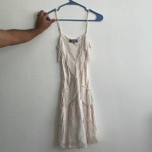Vintage Magali Pascal Fringe Mini Slip Dress fits like XS
